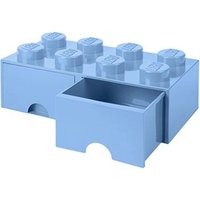 Caja de Almacenaje Apilable Ladrillo 8 Pomos 2 Cajones Lego 40061736