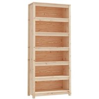 Estantería de Madera Maciza de Pino 80x35x183 cm Vidaxl