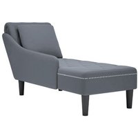 Tumbona con Almohada Reposabrazos Derecho Terciopelo Vidaxl