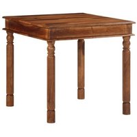 Mesa de comedor de madera maciza de acacia 80x80x77 cm Vidaxl