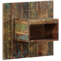 Mesilla de noche 50x27x50 cm Madera maciza reciclada Vidaxl