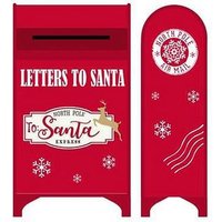 Buzón Dkd Home Decor Navidad Metal 34,5 x 21,5 x 61,5 cm