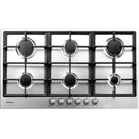 Candy PG960/1SXGH Encimera de Gas Empotrada de 6 Quemadores en Acero Inoxidable