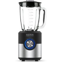 Taurus Power Shake 1600 - Batidora de vaso 1600W, jarra cristal 1,75L, 6 cuchillas inox, Turbo