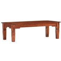 Mesa de Centro de Madera Maciza de Acacia 110x50x35 cm Vidaxl