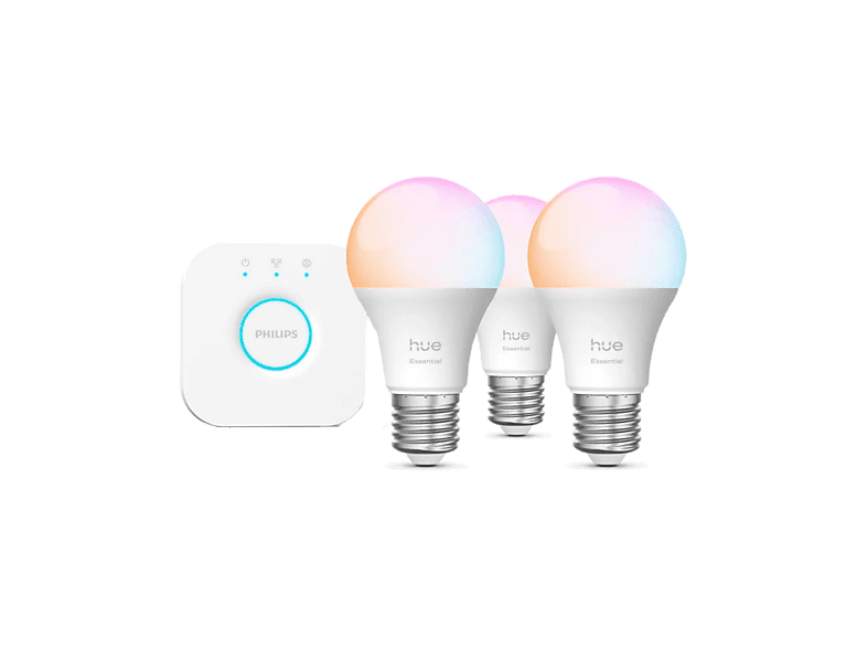 Kit de iluminación inteligente Philips Essencial 3x E27 + Bridge