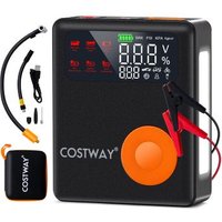 Arrancador de batería de coche 2000A 12V 13000mAh con compresor de aire Costway