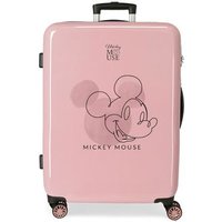 Maleta Mediana Rígida 68cm Mickey Outline