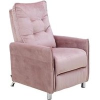 Sillón Relax con Reclinación Manual Tapizado en Terciopelo