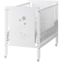 Cuna Bebe Indi de Madera de Haya con 5 Alturas de Somier