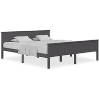 Estructura de cama sin colchón de madera de pino 180x200 cm Vidaxl