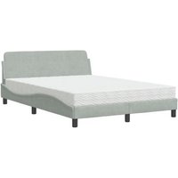 Cama con Colchón Terciopelo 140x200 cm