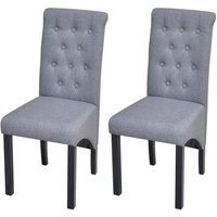 Sillas de comedor 2 unidades de tela Vidaxl