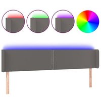 Cabecero con LED de cuero sintético 163x16x78/88 cm Vidaxl