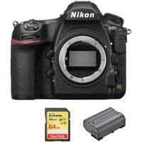 Nikon D850 con tarjeta SD de 64 GB y batería EN‑EL15a