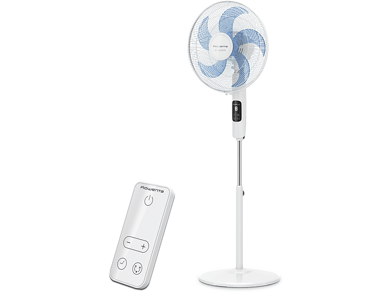 Ventilador de pie Rowenta Turbo Silence VU5450F0, 32W, 1.3m, 50 m³/min, 8 velocidades