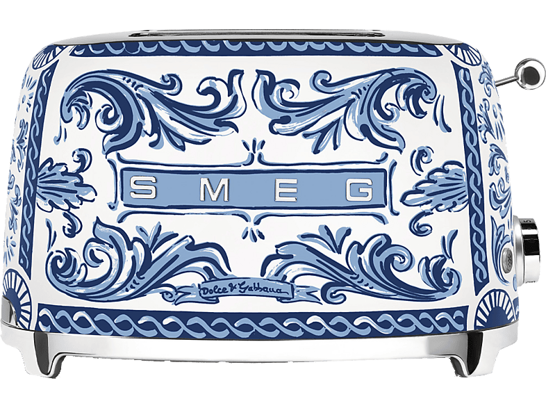 Smeg Tostadora Blu Mediterraneo 950 W 2 ranuras 6 niveles - Estilo 50's