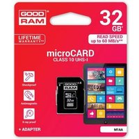 Tarjeta de memoria Goodram 32 GB (con adaptador de tarjeta SD)