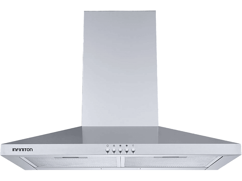 Infiniton CMPP-64XBL Campana Decorativa 3 Niveles de Potencia 400 m³/h 59.8 cm Ancho Diseño Piramidal Inox