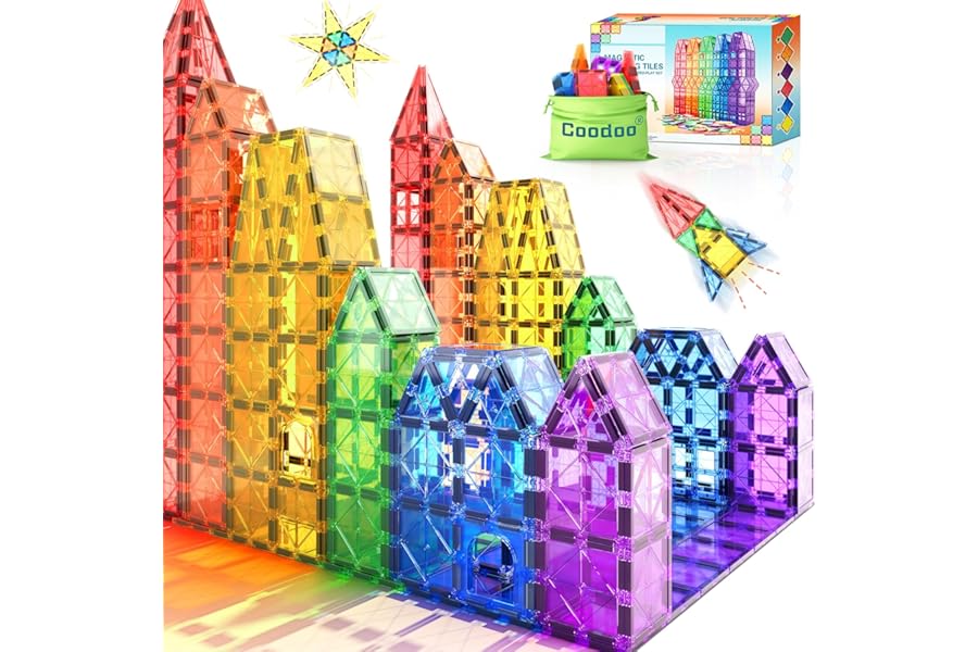 Bloques Magnéticos de Construcción Montessori 2-3 años