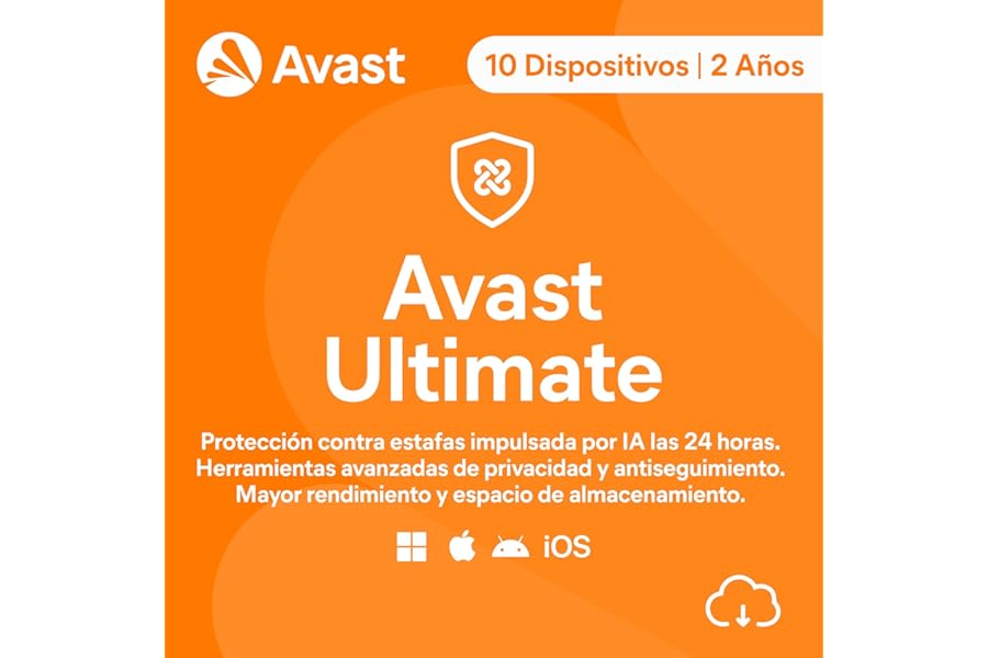 Avast Ultimate 2025 – 10 dispositivos – 2 años