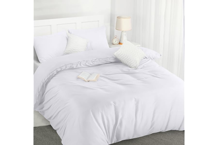 Utopia Bedding Funda Nordica Cama 150 – Juego de Funda de Microfibra (Edredón 230x220 cm + 2 Fundas de Almohada 50x75 cm)