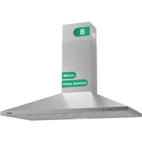 Campana Decorativa de Pared Piramidal Svan SC-PP901BX 90cm Clase B, 450 m³/h, 66 dB, 3 Niveles de Extracción