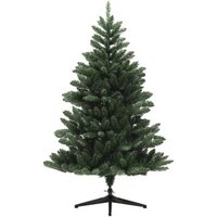 Árbol de Navidad Artificial 150 cm, 565 Puntas, Base de Acero Plegable, Ignífugo, Interior