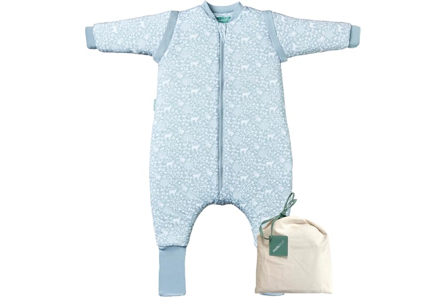 molis&co. Pijama Manta con Mangas Desmontables, Calcetines Antideslizantes, TOG 2.5