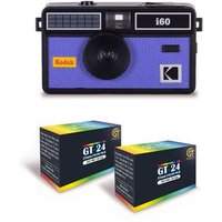 Kodak I60 Cámara Reutilizable 35mm Retro con Flash Integrado, 2 Carretes de Película (24 exposiciones)