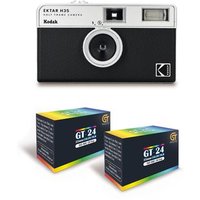 Kodak Ektar H35 Cámara de Medio Formato 35mm Reutilizable con 2 Carretes de Película 35mm (24 Exposiciones)
