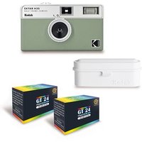 Kodak Ektar H35 Cámara de Medio Formato 35mm Reutilizable + 2 Carretes de Película en Color 35mm 24 Exposiciones