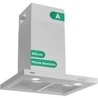 Campana Tipo T Svan SCPT601AIX 233 m³/h, Doble Tiro, 3 Velocidades