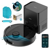 Cecotec Robot Aspirador Y Friegasuelos Y80 X-treme con Base de Autovaciado y Navegación Láser