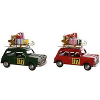 Vehículo de Decoración Metálica 25x12,5x19,5 cm (2 unidades)