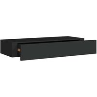 Estante Flotante con Cajón MDF 60x23,5x10 cm