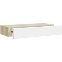Estante Flotante con Cajón Mdf 60x23,5x10 cm CFW759181