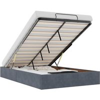 Cama Matrimonial Otomana Estructura Sin Colchón Terciopelo Cfw146616