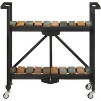 Carrito de Cocina de Madera Maciza Reciclada 87x36x81 cm - CFW257920