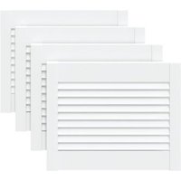 Puertas de armario Lamas de madera de pino 39,5x49,4 cm (4 uds) Vidaxl