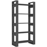 Estantería/divisor de espacios de madera maciza 80x35x160 cm Vidaxl