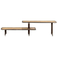 Armario TV de Madera Maciza 160x30x40 cm (CFW778624)