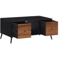Mesa de Café Teca Reciclada Maciza 90x50x41 cm (CFW774981)