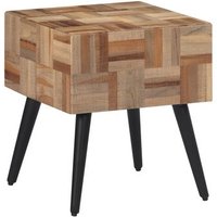 Mesa de Café Teca Reciclada Maciza 40x40x45 cm (CFW771393)