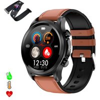 Smartwatch Dam E400 con detección de glucosa, monitor de tensión y O2, ECG