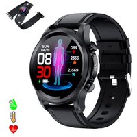 Smartwatch Dam E400 - Detección de Glucosa, Monitor de Tensión y O2, ECG con Medición en Pecho