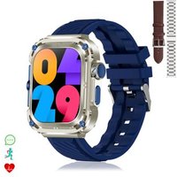 Smartwatch Dam Z85 Max con pantalla 2" y triple correa