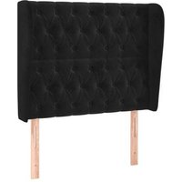 Cabecero con orejas de terciopelo 103x23x118/128 cm Vidaxl