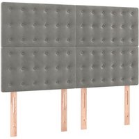 Cabeceros 4 Unidades Terciopelo 72x5x78/88 cm Vidaxl