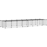 Jaula para mascotas 36 paneles con puerta, 35x35 cm, Vidaxl